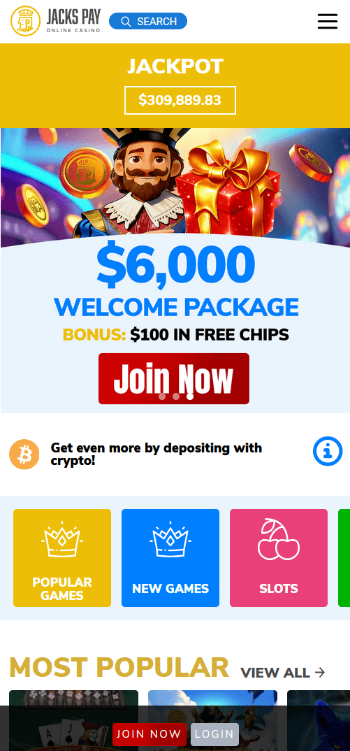 JacksPay Casino Mobile App - Play on iPhone and Android