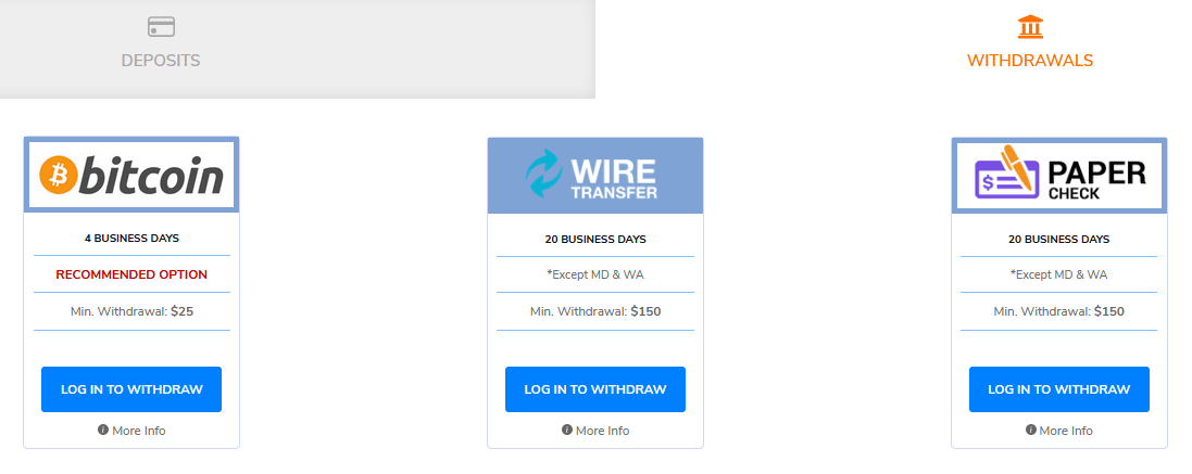 JacksPay Casino Withdrawal Methods - Bitcoin, Wire Transfer, Paper Check